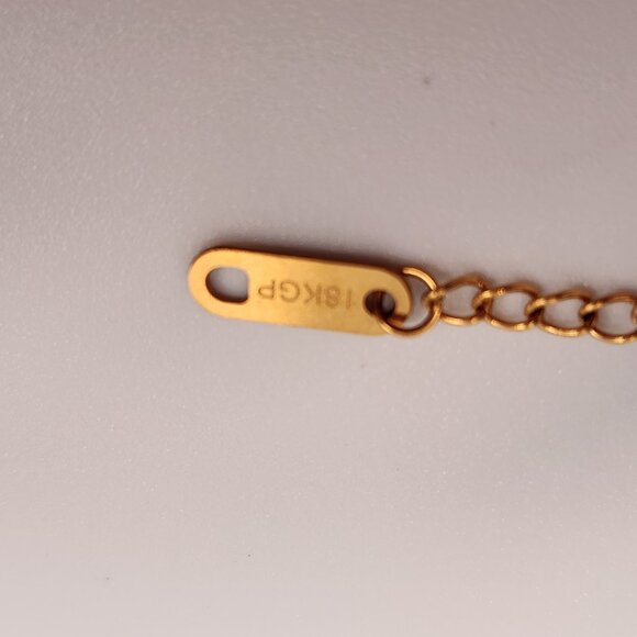 New mesh bracelet with flower and clover designer inspired18K gold plated - Picture 10 of 10